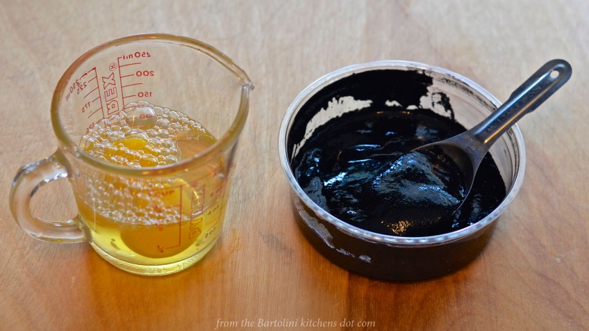 Squid ink pasta dough 1