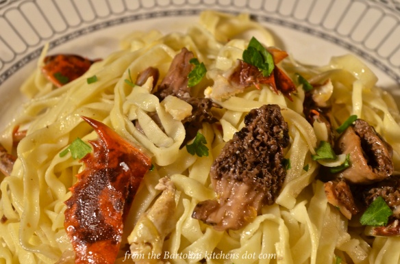 Linguine with Soft Shell Crabs and Morels 2