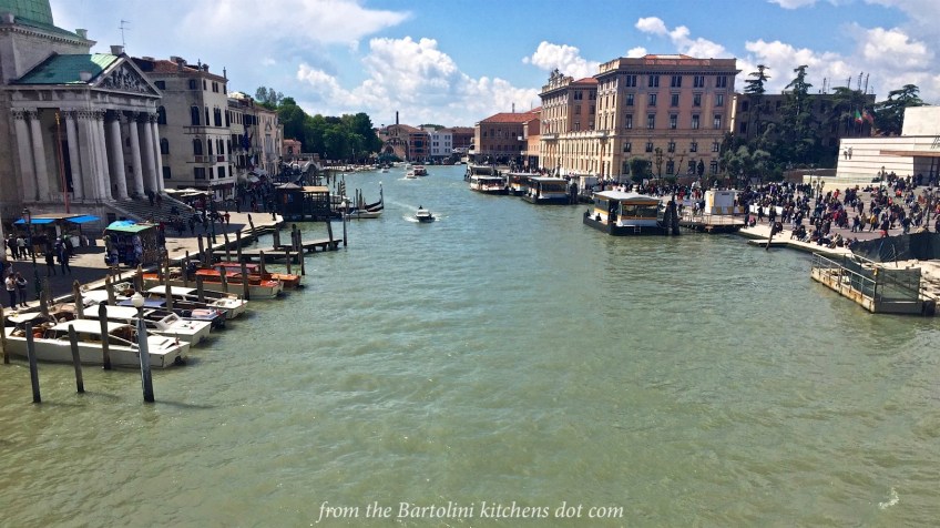 The western end of the Grand Canal, with the Santa Lucia Station on the right.