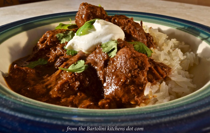 Pork Mole over Rice - 1